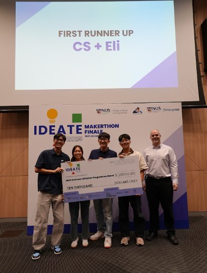Team CS + Eli, first runner-up at the IDEATE 2025 finale