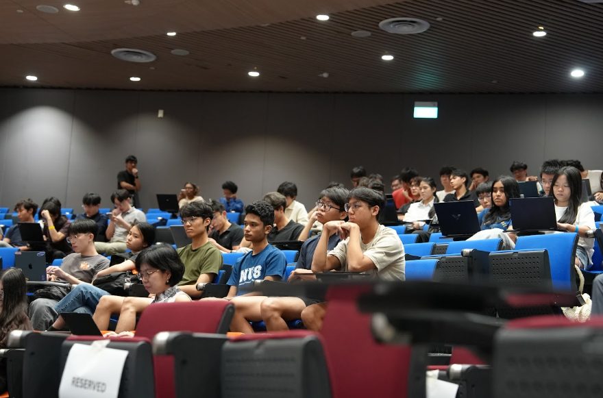 Participants at the IDEATE 2025 launch day in the lecture theatre
